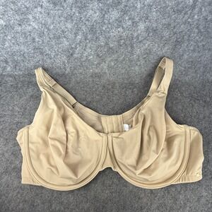 Cacique Nude Beige‎ Unlined Full Coverage Bra size 44DD Excellent Condition